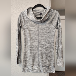 Eddie Bauer‎ Cowl Neck Gray Top, Size XS